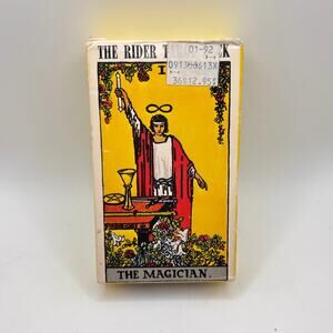 The Rider Tarot Card Deck The Magician Switzerland 1971 Vintage Complete/w Book
